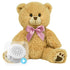 Scruffy Bear with Pink Bow 16" Gender Reveal Heartbeat Bear